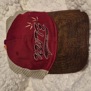 NWTF Turkey Dark Red Faux Suede Sliderback Hat - New